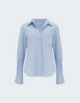 FRAME - Oxford Pocket Shirt In Oxford Blue