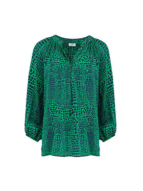 MERCY DELTA - Clevedon Blouse in Jungle Green