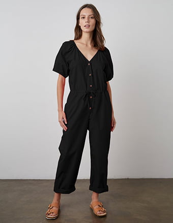 Drucie Jumpsuit In Vintage Black